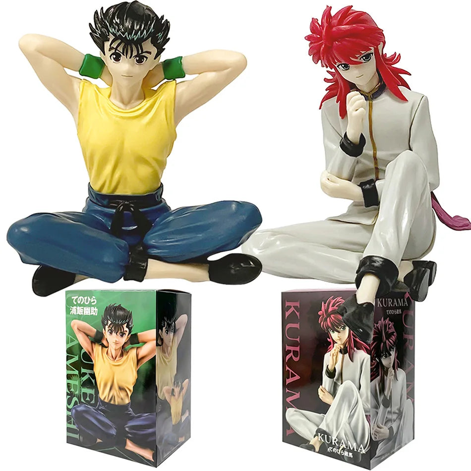 YuYu Hakusho Anime Figure Toys 8cm 2Pcs Set Urameshi Yuusuk Kurama  Minamino Shuuichi Action Figure Pvc Model Doll Children Gift