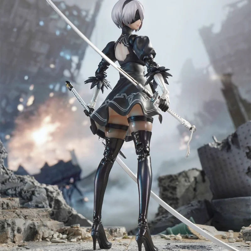 In Stock Damianjiang Nuclear Reconstruction Nier Genuine Rubber-coated Machine Girl Silicone Movable Figure Model Collectibles