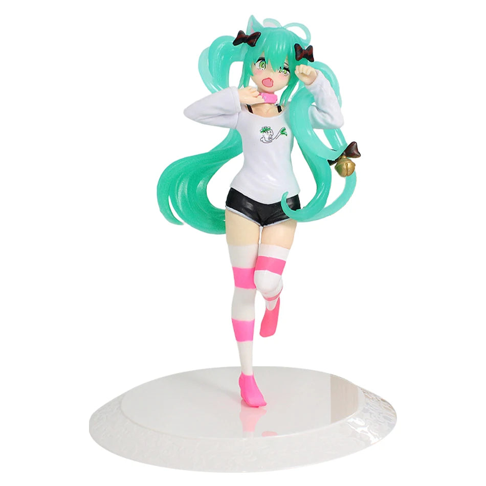 21cm Sexy Girl  Miku Anime Figure Fashion Subclture Miku Action Figure Christmas Gift PVC Collection Model Doll Toys