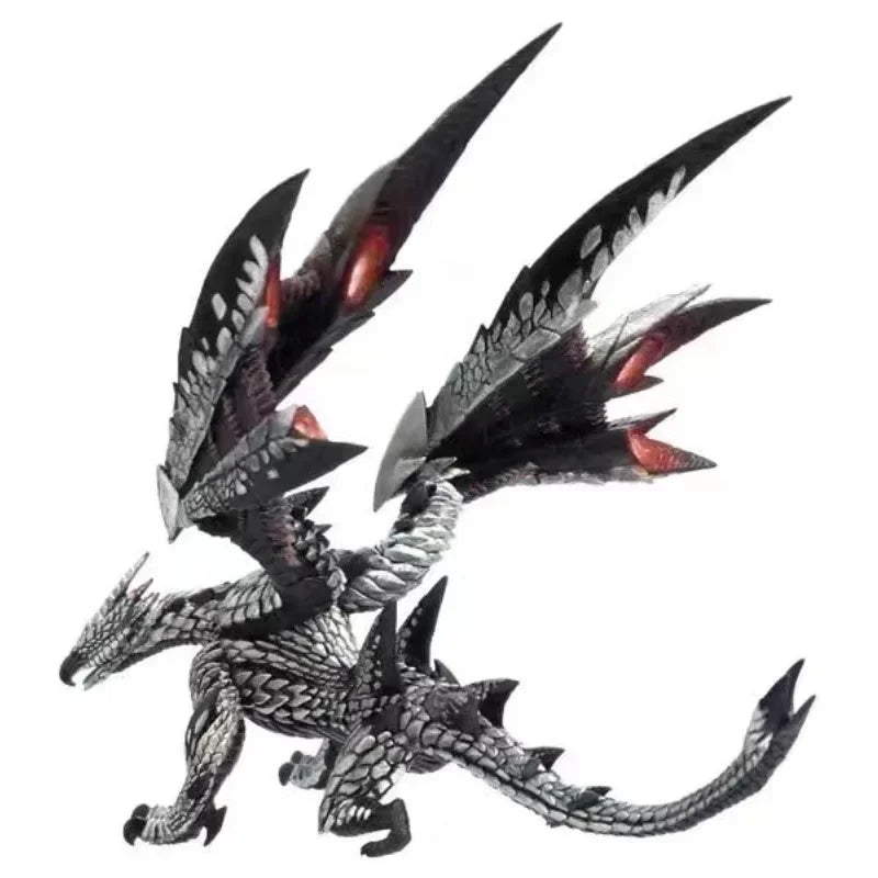 Monster Hunter World Iceborne Action Figure PVC Model, Nergigante Tigrex Basarios Dragon Collectible Decoration Toy for Adults