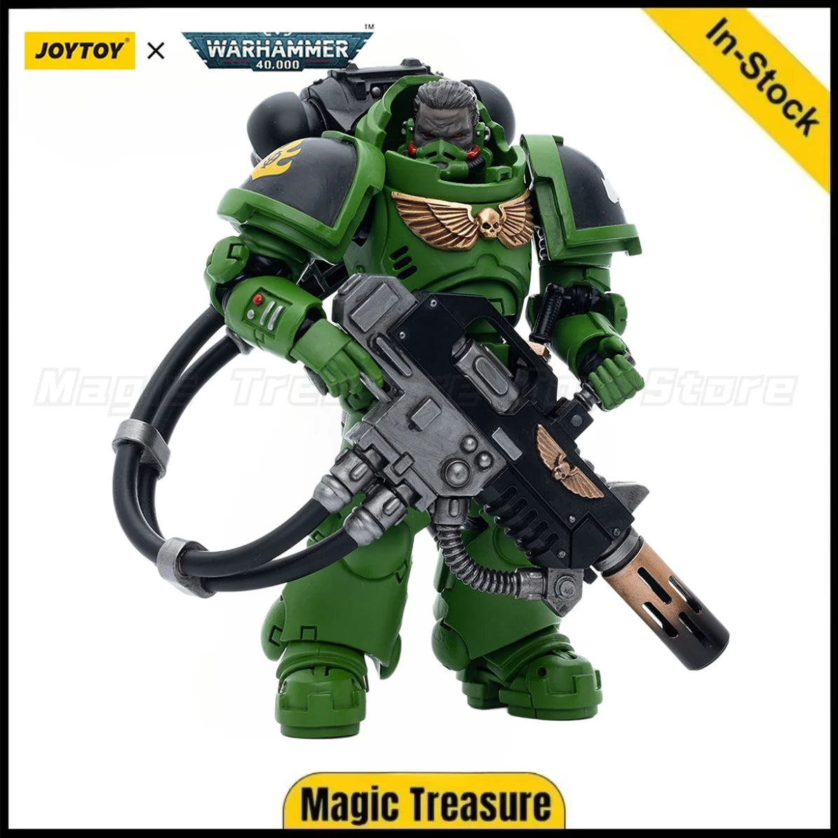 【In Stock】JOYTOY Warhammer 40k Salamanders Eradicators Brother T'Kren 1/18 Action Figure Toy Gift