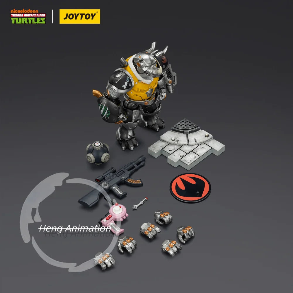 Spot goods TOYJOY 1/18 TMNT Ninja Turtles, Steel Bullhead, Pigface, "Long Live Rock 'n' Roll" Articulated Action Figures