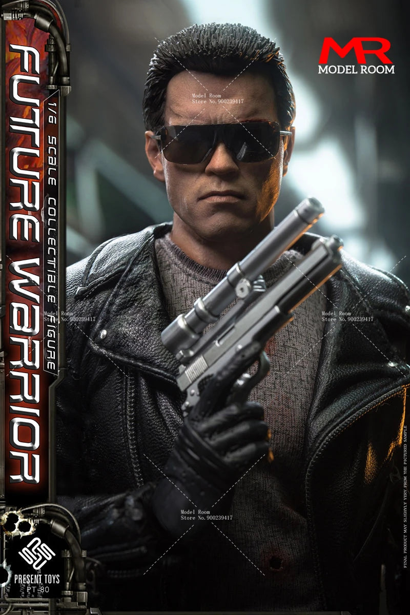 PRESENT TOYS PT-sp80 1/6 Future Warrior Leather version Action Figure 12'' Male Soldier Figurine Model Full Set Collectible Toy