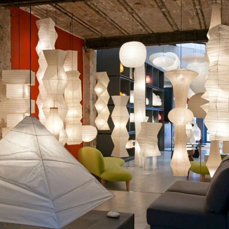 Janpanese Akari Rice Paper Lamp modern Noguchi Yong Pendant Lamp Living Room Bedroom Corner Designer Light
