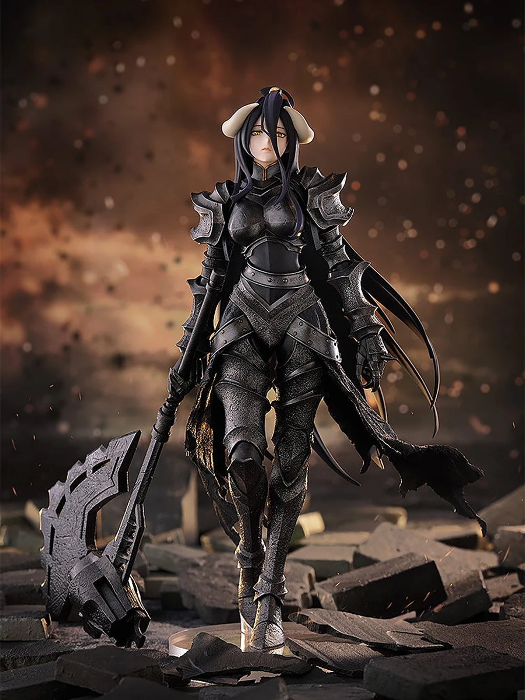 Original Genuine Good Smile Company Prepainted Pop Up Parade Overlord Albedo Armor Ver. L H=240mm Anime Figure Decoration Gift