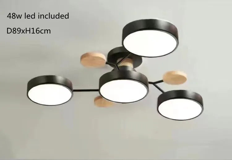 Modern Living Room Ceiling Chandelier Light Three Colors Changed led Ceiling Lights for Bedroom Dining Room 220v Ceiling Lamps