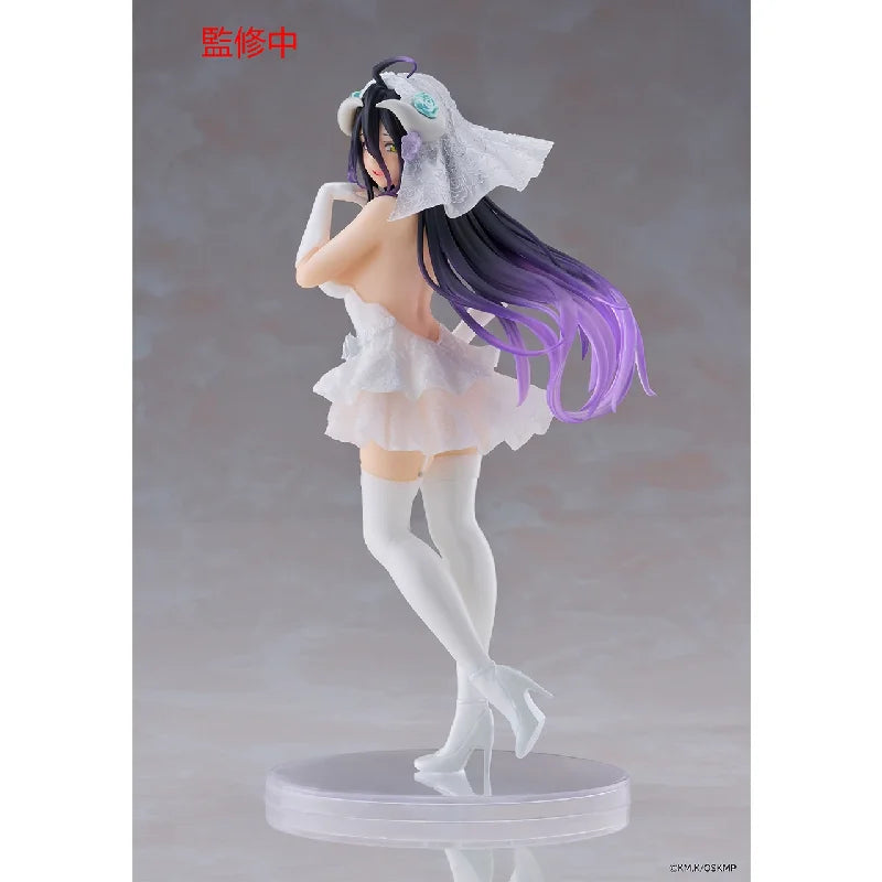 Original Anime Figure Bandai Taito Albedo Coreful Overlord Action Figurine PVC Toys Collector Model Doll