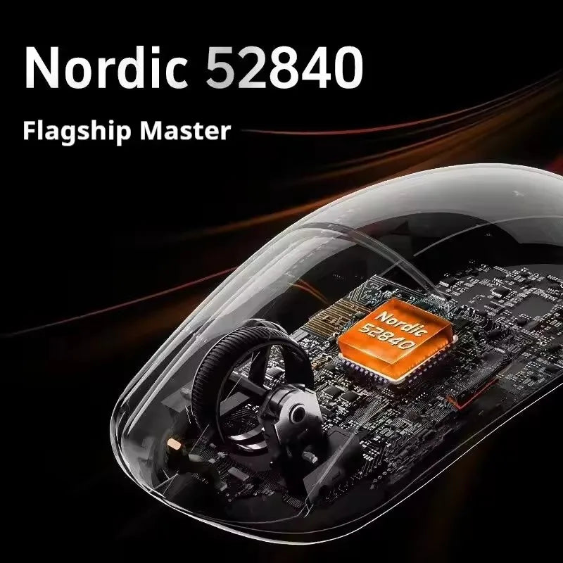 ATK Dragonfly A9 Series Wireless Mouse Tri Mode PAW3950 Nordic52840 8K 53g Lightweight Custom Laptop Gamer PC Gaming Mouse