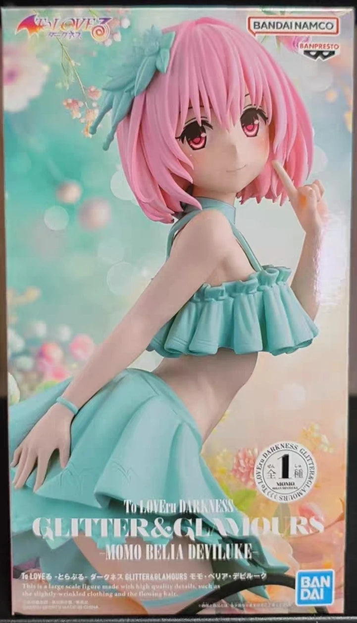 Bandai To Love Ru Darkness Glitter Glamours Momo Belia Deviluke Lala Satalin Deviluke PVC Figure Model Collector Figurine Toys