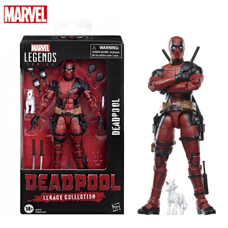 Marvel Deadpool Action Figure Legends Series Legacy Collection X-Men Joint Mobility Swords Guns Unicorn Accessories Toy Gift