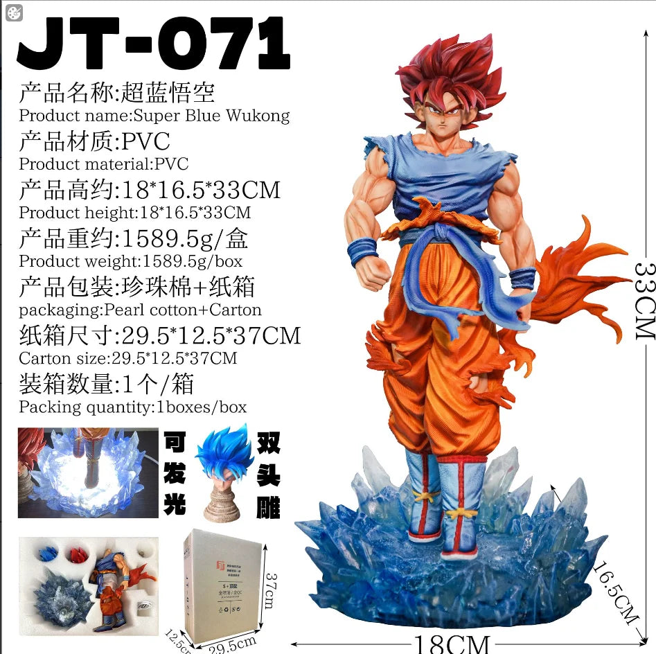 JT Statue Anime Dragon Ball Series Super Saiyan Goku Klin Trunks Figures Pvc Statue Collection Model Room Decoration Gift Toy