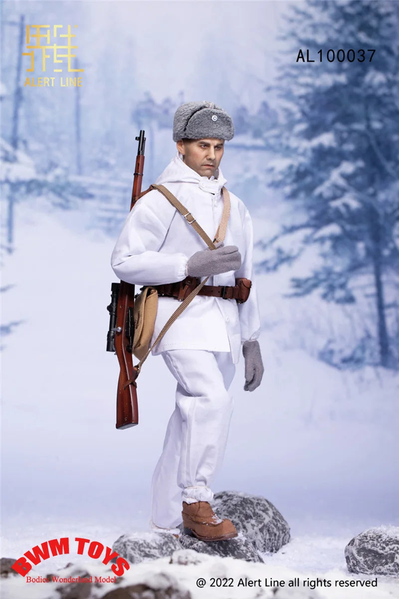 Big Sale Alert Line AL100037 1/6 Scale Collectible WWII Finnish Army Male Soldier Action Figure Model with Weapon Accessory