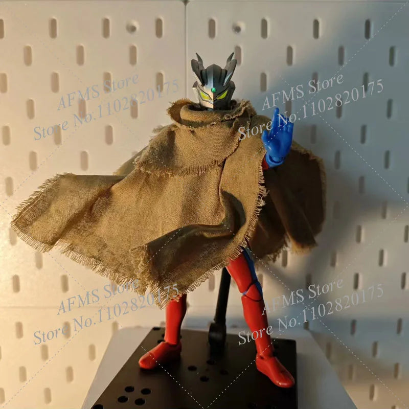 1/12 Scale Collectible Figure Anime Hero Cloak Battle Damage Edition Cloak Knight Clothes Fit 6" Action Figure Soldier Body