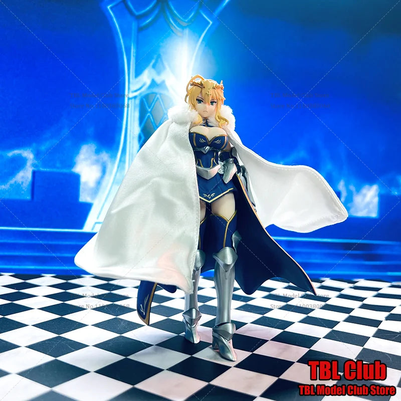 1/12 Scale Female Clothes White Cloak Fate/Zero Altria Pendragon Japanese Anime For figma 6-inch Action Figure Soldier Scene