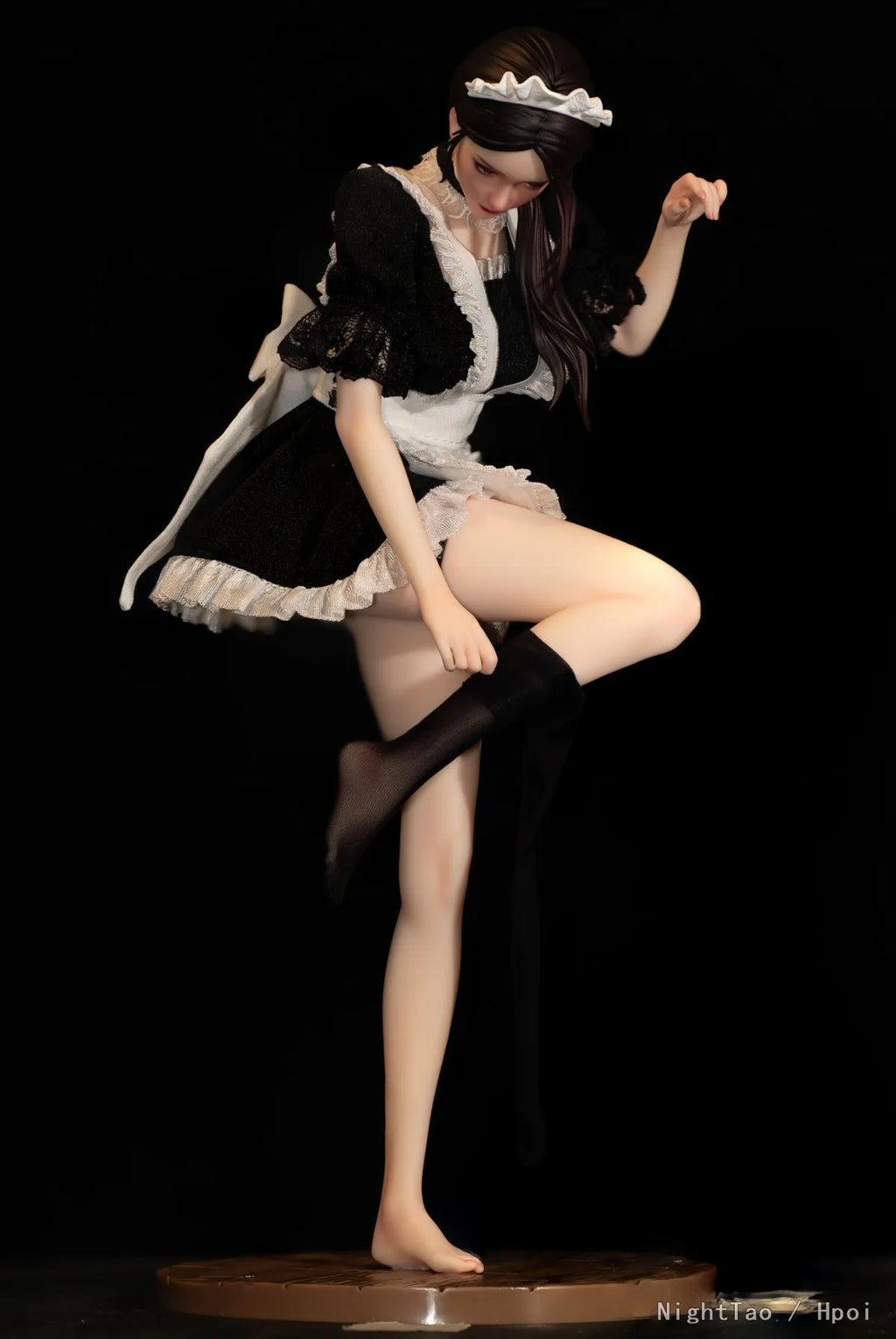New In Stock Original She is real Bearpanda × Lou LL 1/6 Maid Ultra Realistic Figure Beautiful Girl Model Toys Ornament