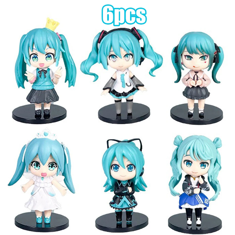 20cm Sexy Girl Hatsune Miku Anime Figure Fashion Subclture Miku Action Figure Christmas Gift PVC Collections Model Doll Toys