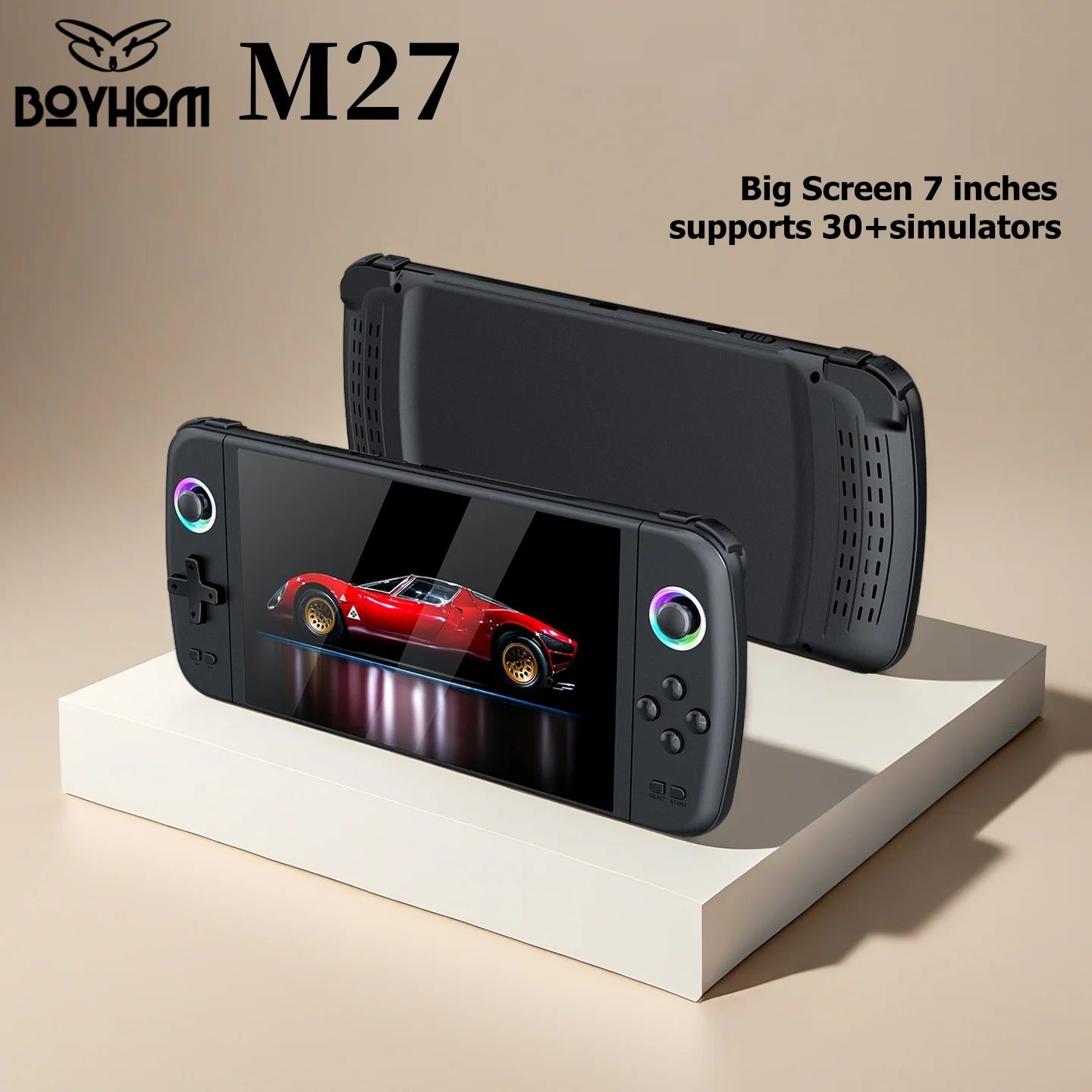 2025 BOYHOM M27 Big Screen  7 inches display Handheld Game Player supports PSP etc30+simulators  Have fun playing