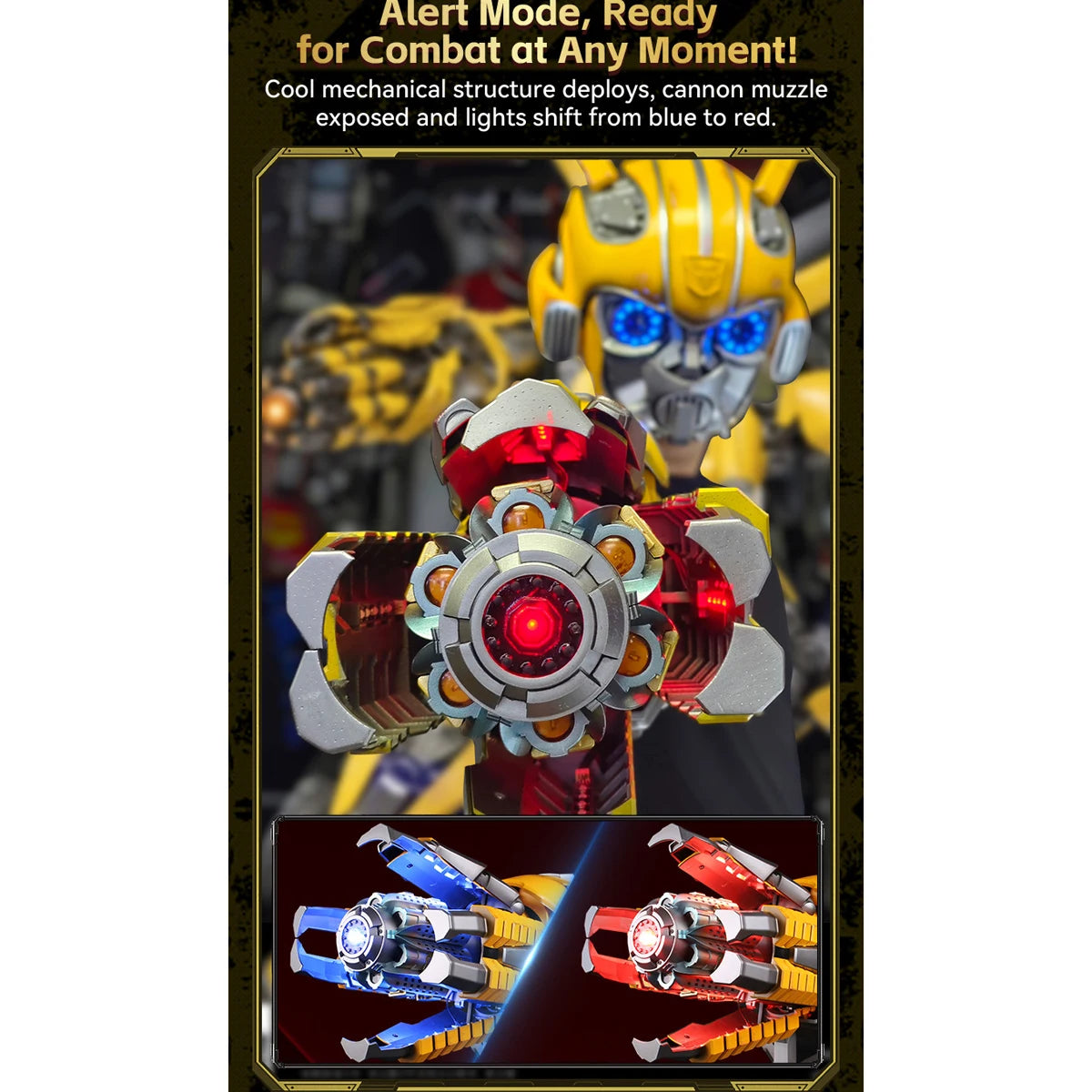 HIPLAY Killerbody Transformers BumbleBee Hand Cannon 1:1 Wearable KB20069-91 CosPlay