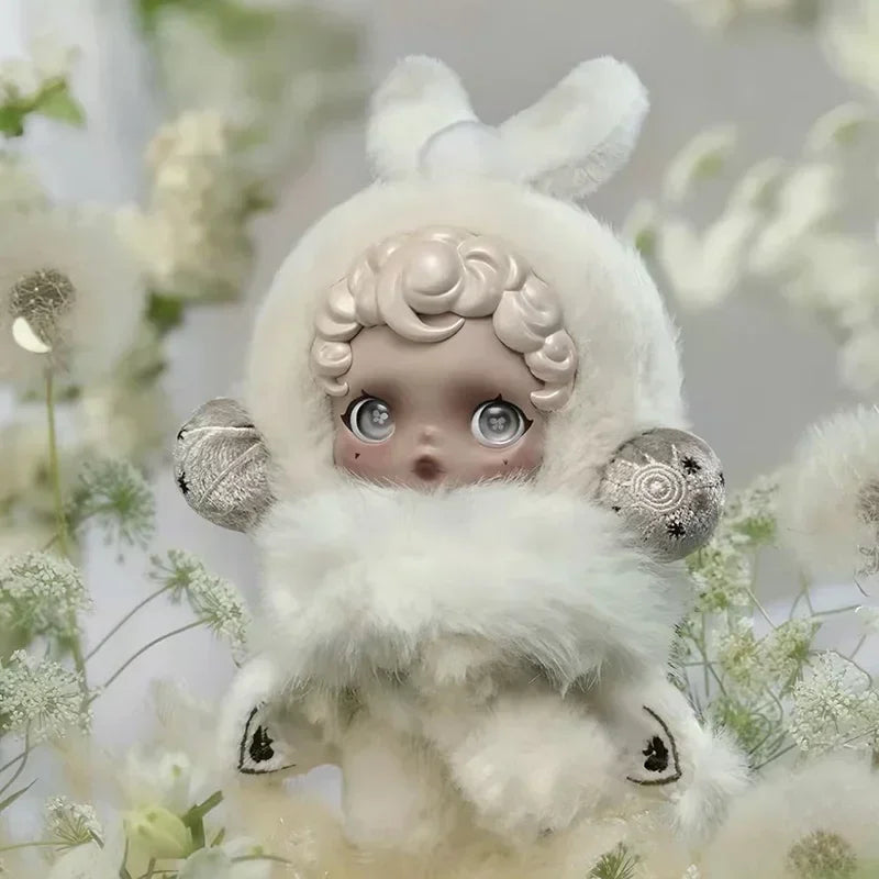 POP MART SKULLPANDA L Impressionnisme Serie Plüschpuppe Überraschungs-Mystery-Box Kawaii Anime Actionfigur Blindbox Spielzeug Mädchen Geschenk