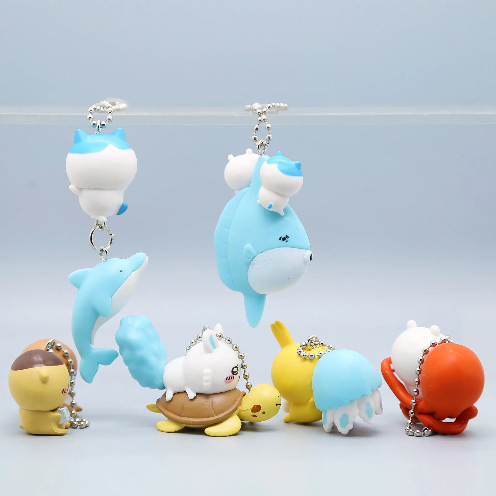 Chiikawa Cute ちいかわ Doll Toy Usagi うさぎ Hachiware ハチワレ Key Chain Pendant Bag Zipper Decoration Gift Pvc Figure Ornament