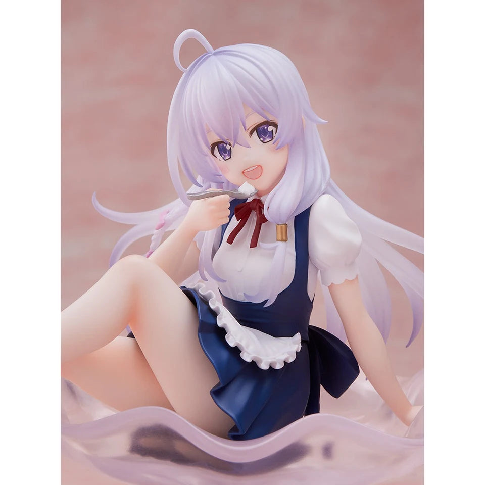 Original Genuine FuRyu Wandering Witch: The Journey Of Elaina 12cm Elaina Sitting Position PVC Model Toy Holiday Gifts Wholesale