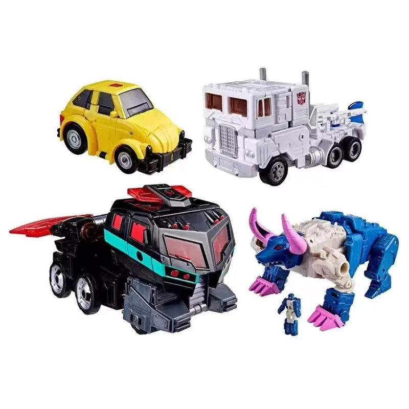 【Hot Sales】Hasbro Transformers Age of Primes Series ULTRA MAGNUS AUTOBOT BUMPER HORRI-BULL NEMESIS PRIME Set Anime Figure