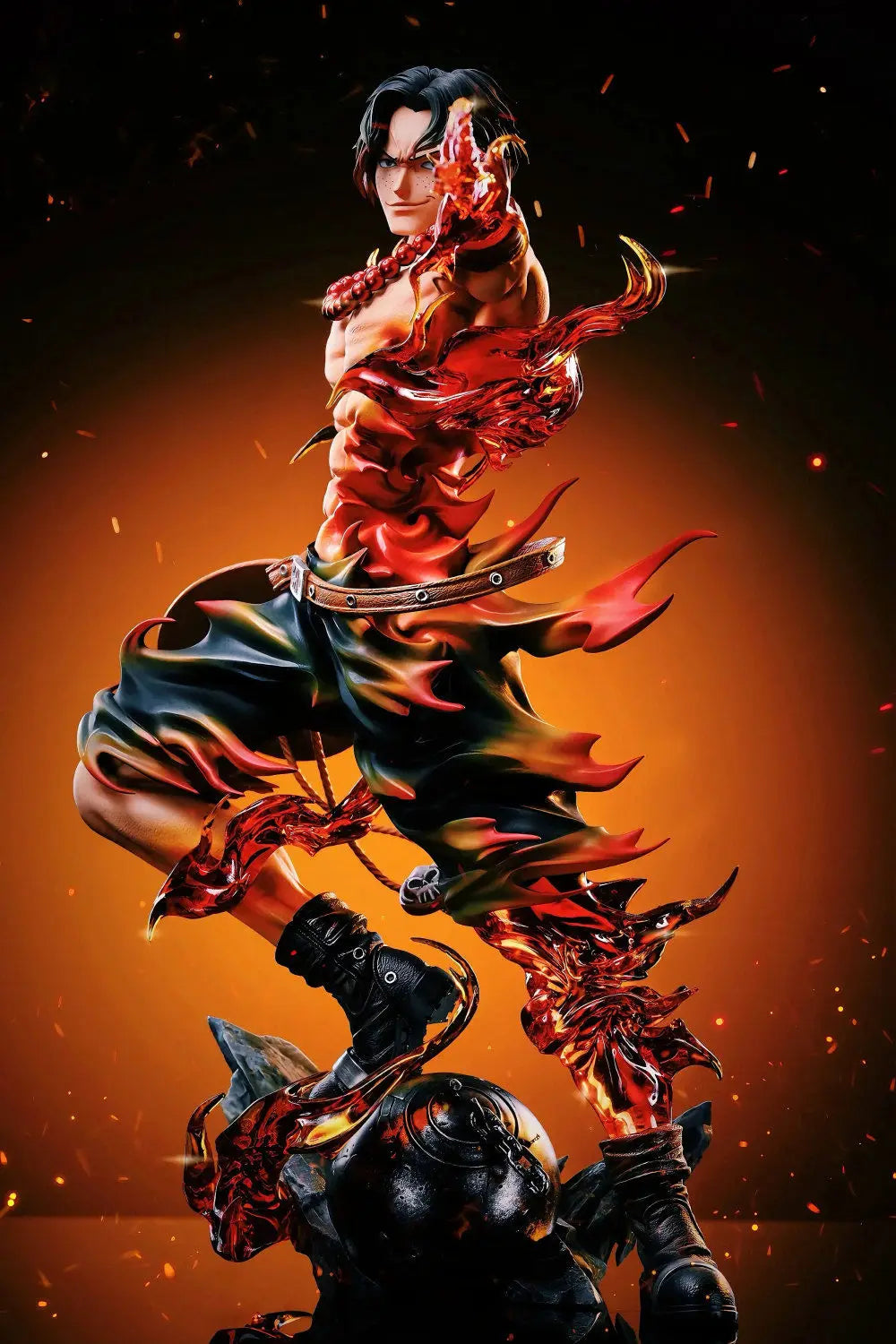 One Piece Ace Anime Figur Portgas·D· Ace Action Figur Statue Pvc Gk Modell Sammlung Puppe Schreibtisch Dekoration Spielzeug Geburtstag Geschenke