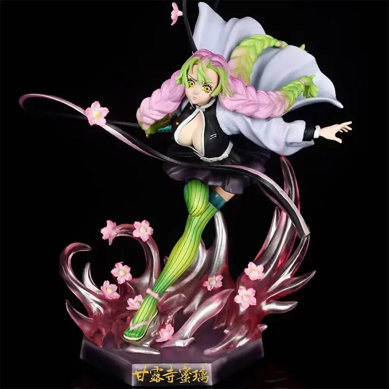 Anime Demon Slayer Zenitsu Figur Akaza Action Figure Kochou Shinobu Figure Kokushibo PVC Figurine Model Desk Ornaments Toys Gift