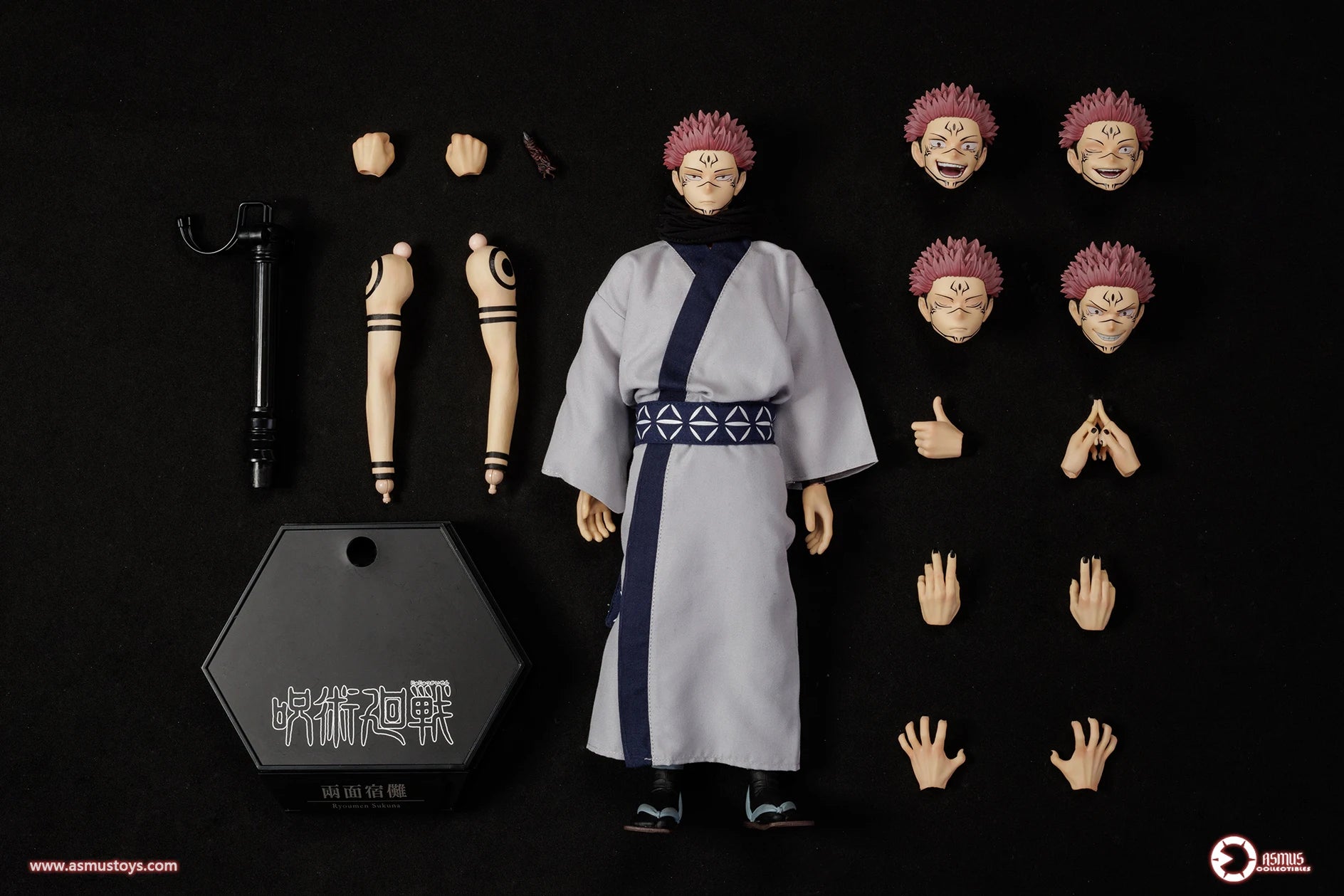 Original 1/6 Asmus Toys Ryomen Sukuna Action Figure Jujutsu Kaisen Jjks05a Standard Edition Luxury Edition Collectible Model