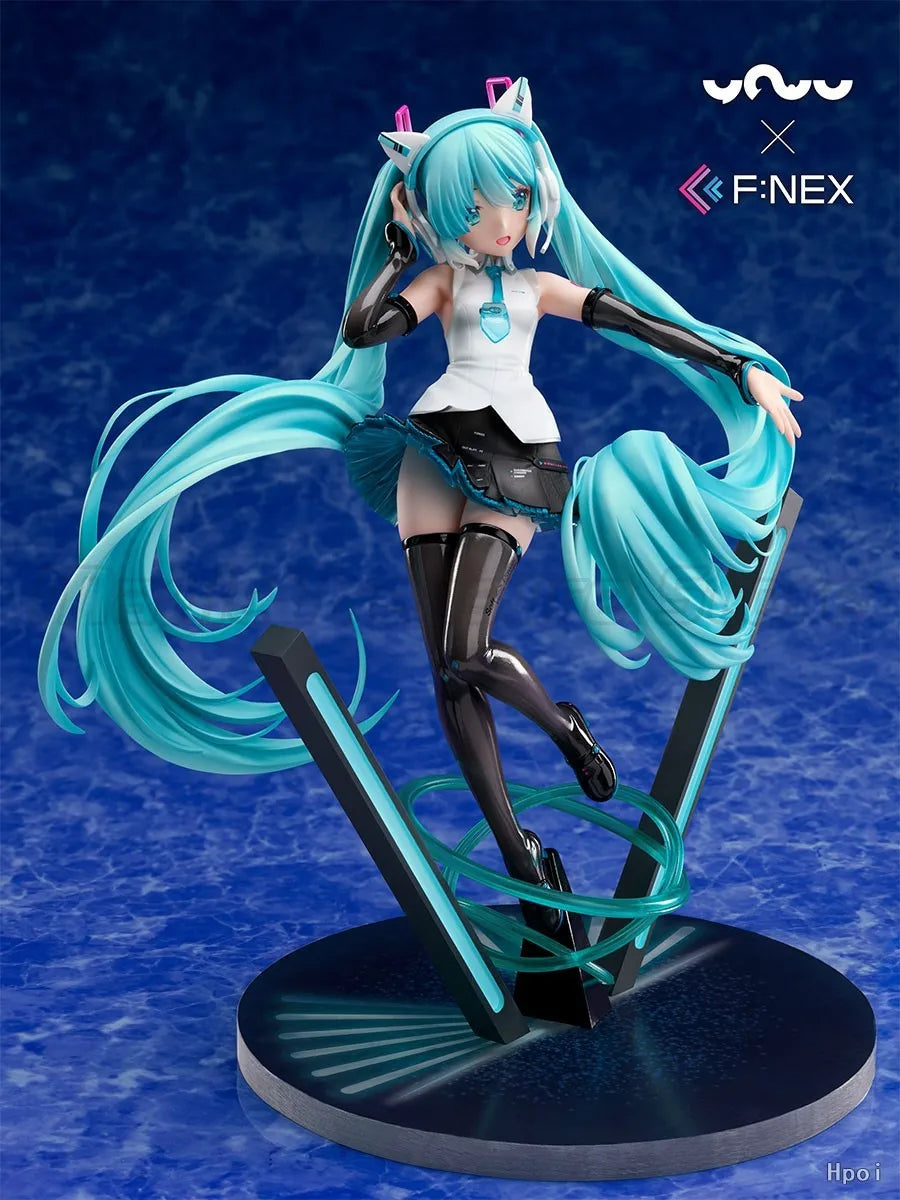【MT】Original F:NEX VOCALOID Hatsune Miku Cat Ear Headphones 1/7 Scale Anime Figures