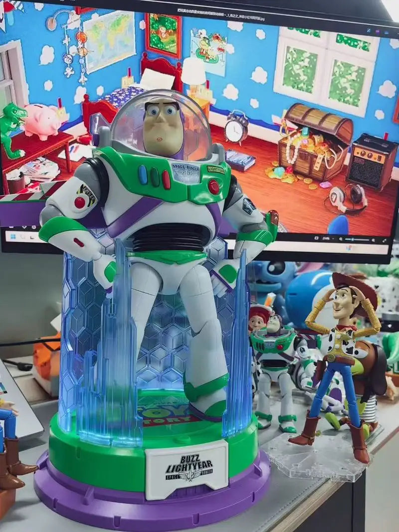 Genuine Hot Toy Story Buzz Lightyear Assembled Model Large Size Collection Ornament Surprise Birthday Gift Toy For Children