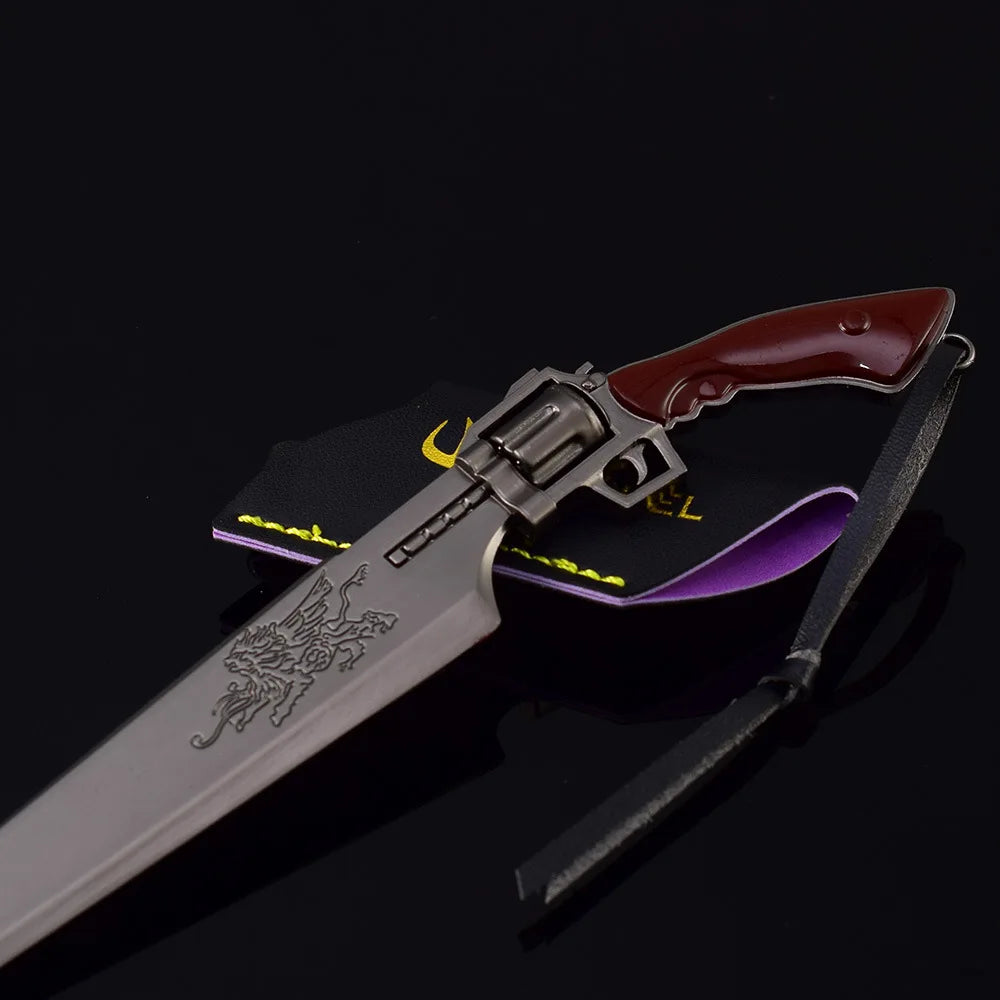 22 см острие Lion Heart Gunblade Squall Leonhart Final F&amp;F VIII Game Merchandise Fantasy Metal Blade Weapons Модел Декорация Колекция