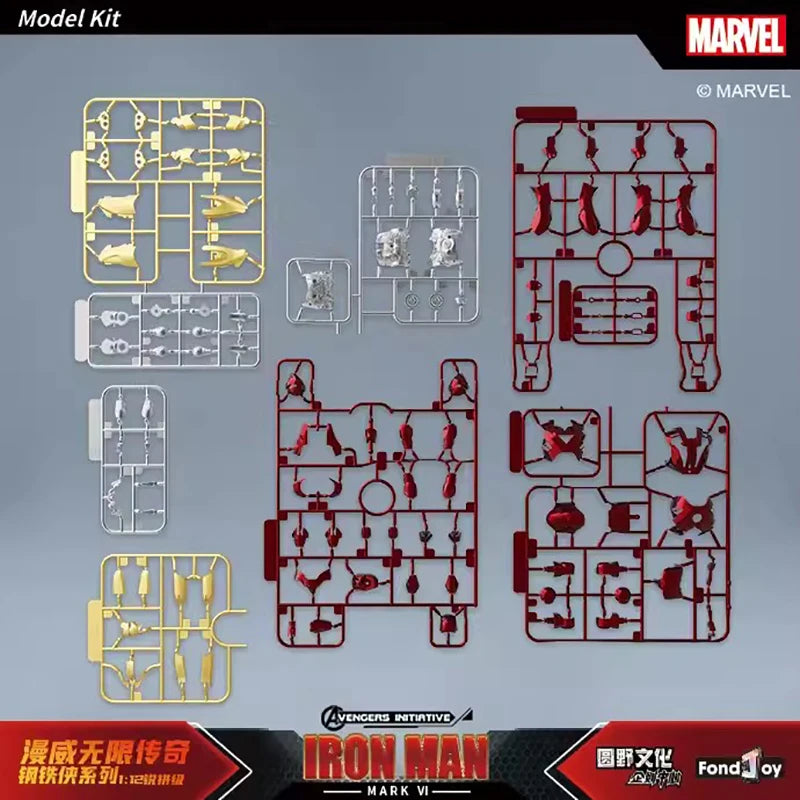 Fondjoy The Avengers Iron Man MK6 Joints Moveable Action Figures Toy 15cm ABS Material Model Toy Boy Birthday Gifts Hoilday Gift