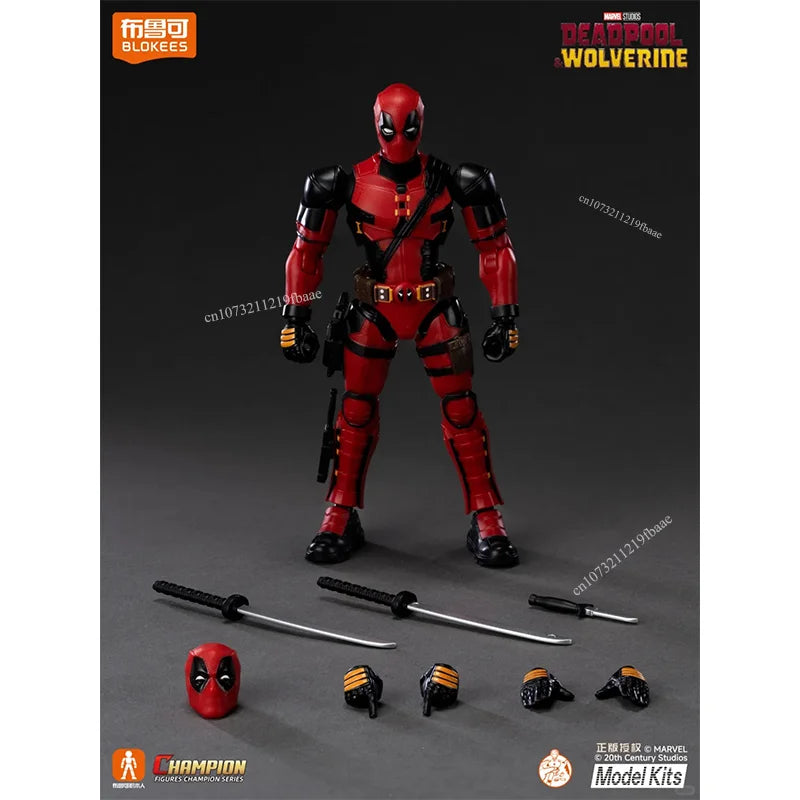 Original Blokees Deadpool Toy Wolverine Action Figure Marvel Assembly Model Kit Champion Class Deadpool & Wolverine Doll Gift