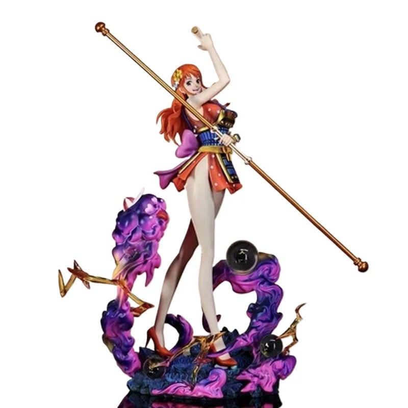 30cm Lk Studio One Piece Anime Figure Nami Figures Ghost Island Samurai Pvc Statue Collection Model Ornament Toy