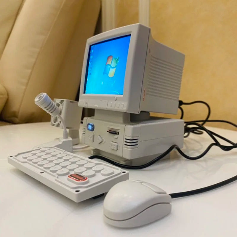 Traditional Computer Style Game Player with 3.5-inch LCD Screen Built-in 180 Retro Games And MP4 Video Support
