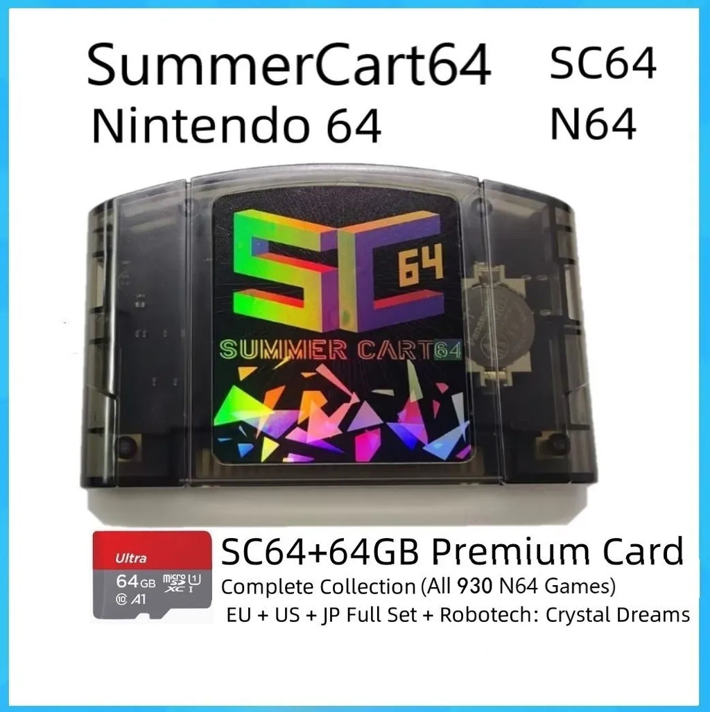 SC64 Flash Cart SummerCart64 Open Source Game Card  64 Video Game Console Modular Chip