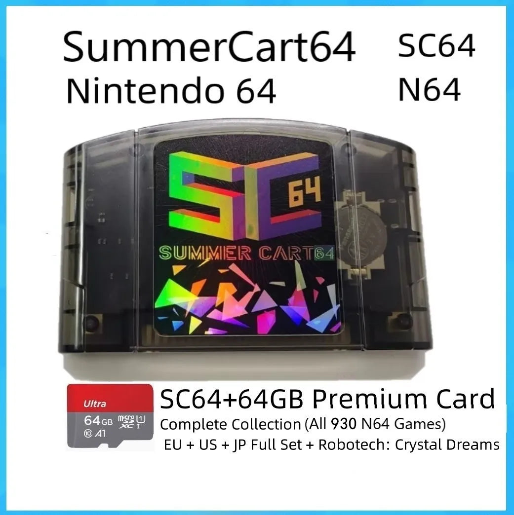 SC64 Flash Cart SummerCart64 Open Source Game Card  64 Video Game Console Modular Chip