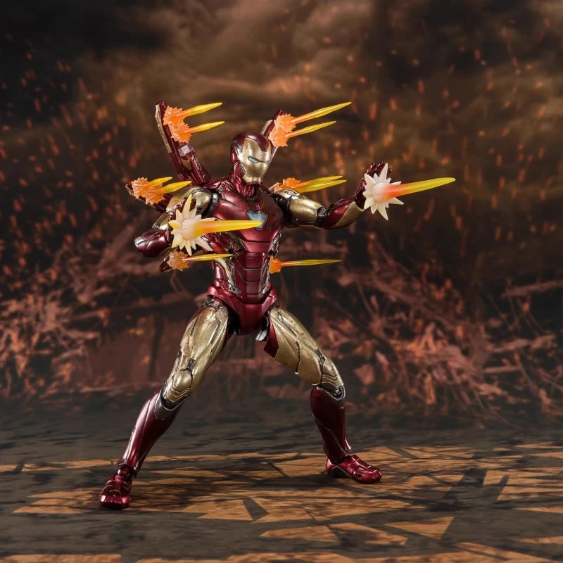 Alliance 4 Final Battle SHF Ultimate Iron Man Joint Mobile Handheld Gift Model Box Desktop Ornament