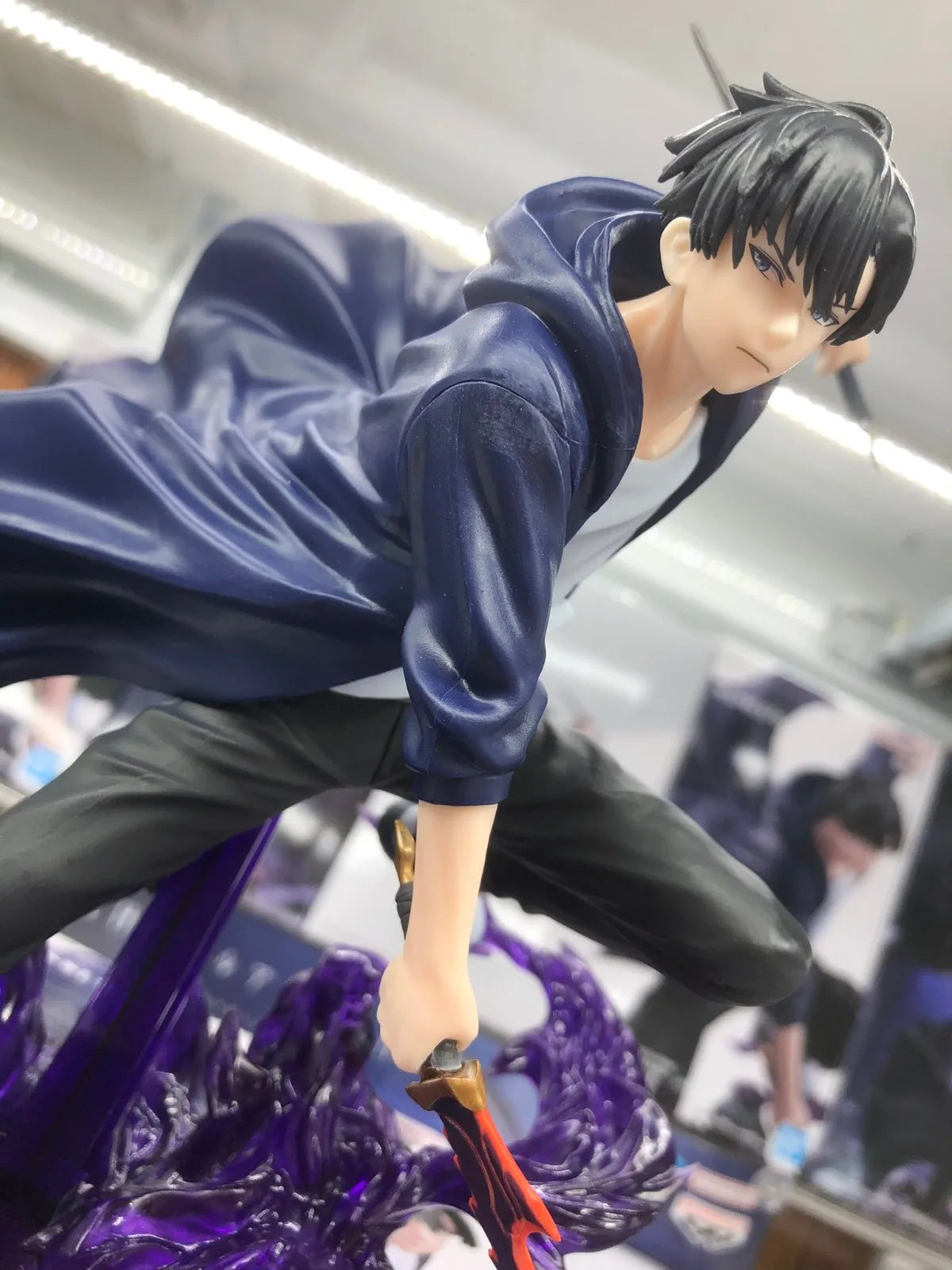 BANDAI 13CM Anime solo leveling Figure Sung Jin Woo Animated Edition ESPRESTO Excite Motions-1 Battle Scene Model Toy Doll Gift