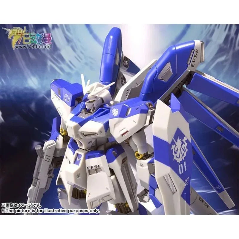 BANDAI Original Metal Robot Spirits RX-93-ν-2 Hi-v Gundam Collectible Movable Action Figure Model Toys Gifts for Boys