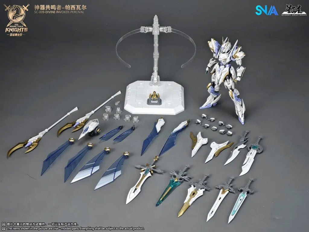 In Stock Original Snaa Hg 1/144 Sc-009 Divine Invoker-Percival Deluxe Edition Model Kit The Round Table Knights Action Figures