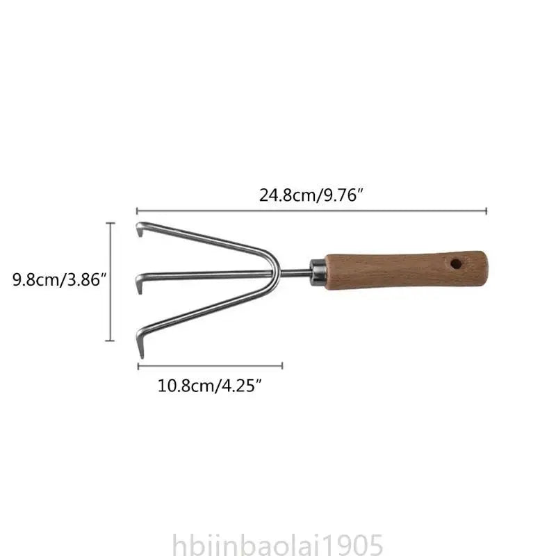 E74E Manueller Unkrautstecher für den Garten, Wurzelentferner aus Edelstahl, Unkrautzieher, Handwerkzeug 