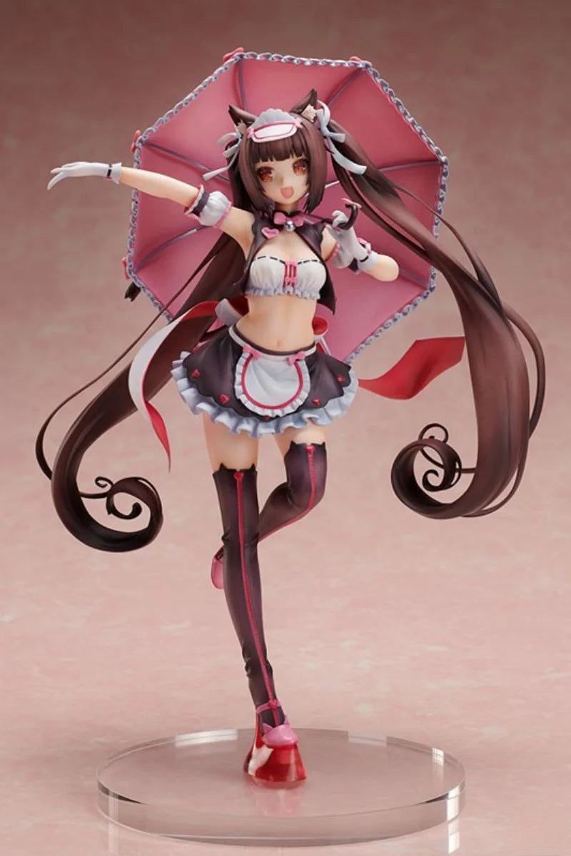 MIMEYOI Original:NEKOPARA Chocolate Vanilla 1/7 Racing girl PVC Action Figure Anime Figure Model Toys Collection Doll Gift