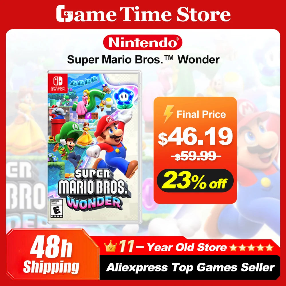 Super Mario Bros. Wonder Nintendo Switch Game Deals 100% Original Physical Game Card for Nintendo Switch OLED Lite Game Console