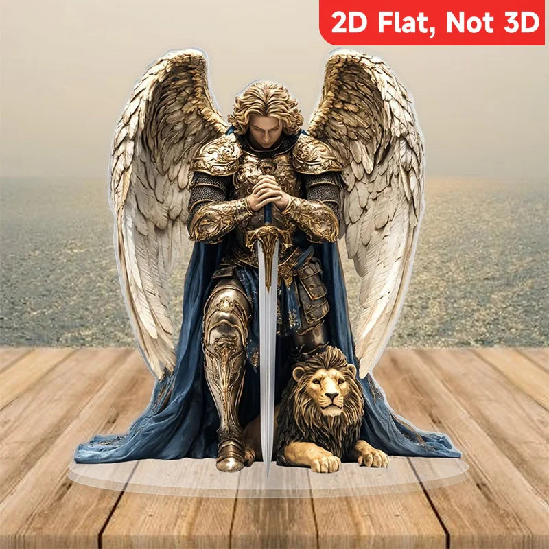 1 Heiliger Erzengel Michael, Schreibtischdekoration, Hängeanhänger, geeignet für Zuhause und Büro, Z-Dekoranhänger, perfektes Geschenk