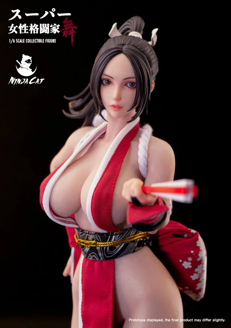 Ninja Catwoman Warrior Mai Shiranui 1/6 Joint Doll Soft Plastic Body N001 Action Figure Anime Model Toy Doll