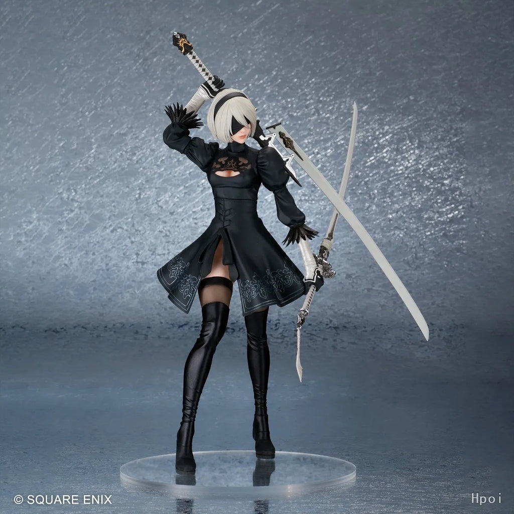 18CM Anime NieR: Automata - YoRHa No. 2 Type B - Version 2.0 Premium Chokonose Model Toy Doll Action Figure
