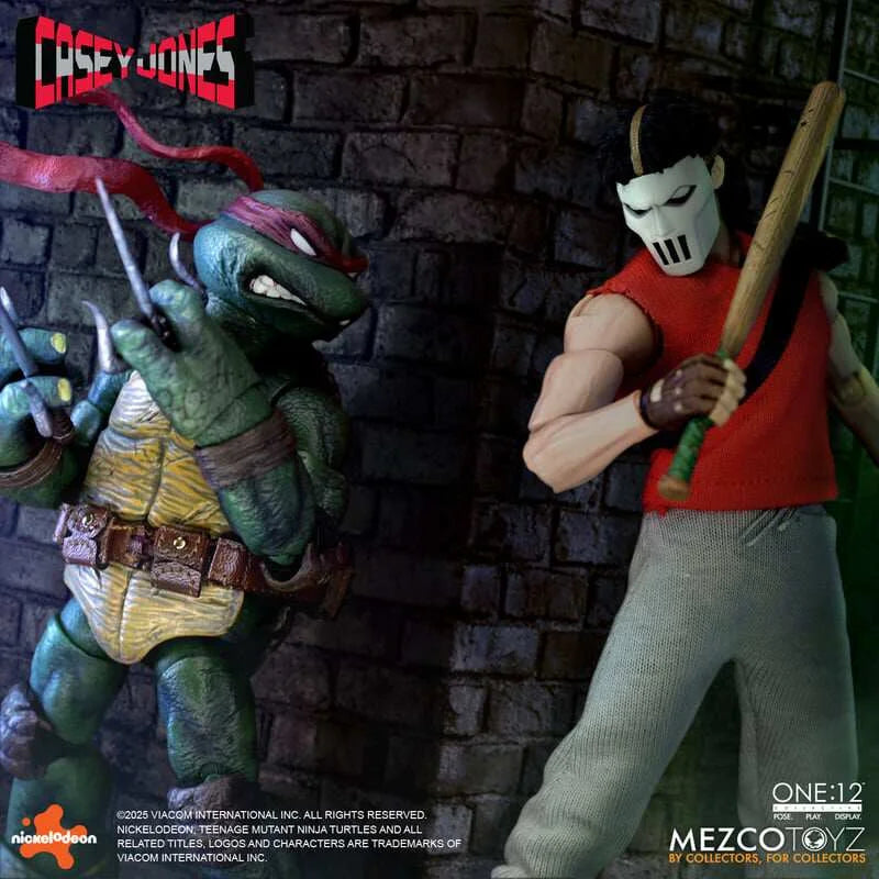[New in Stock] Mezco Ant One: 12 Teenage Mutant Ninja Turtles Casey Jones 1/12 Articulated Moving Doll Model Toy Collection Gift