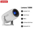 Lenovo преносим 4K проектор 100M Android 12 WIFI 6 TOF No-Sense Auto Focus външен Full HD проектор видео филм домашно кино